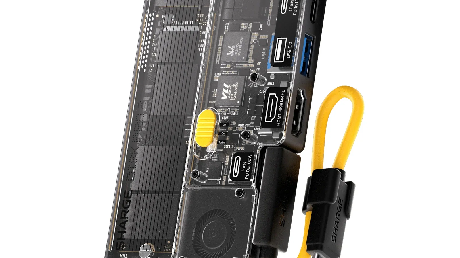 SHARGE Disk Pro 2 превратил карманный SSD в шестипортовый хаб