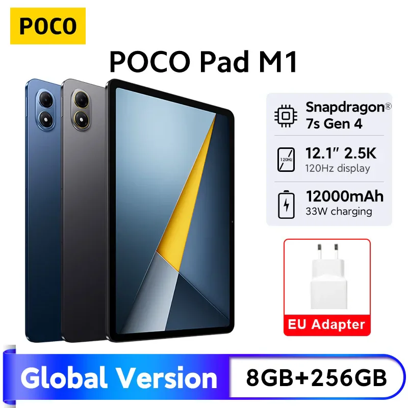 POCO Pad M1 — большой 12,1-дюймовый планшет на Snapdragon