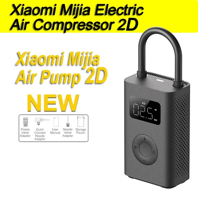 XiaomiMijiaElectricAirPump2:компактныйнXiaomi Mijia Electric Air Pump 2: компактный насос для машины и велосипедаасосдлямашиныивелосипеда