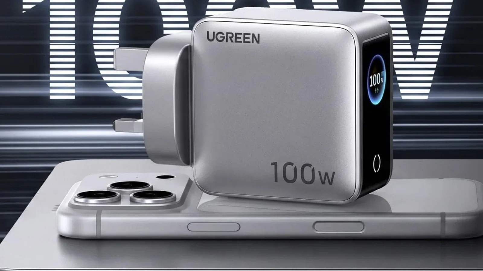 UGREEN Nexode Pro 100W 4-Port Charger вышел в Великобритании с экраном и четырьмя портами