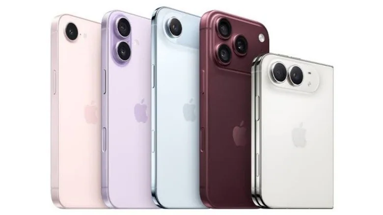 Линейка телефонов iPhone Duo в разных цветах.