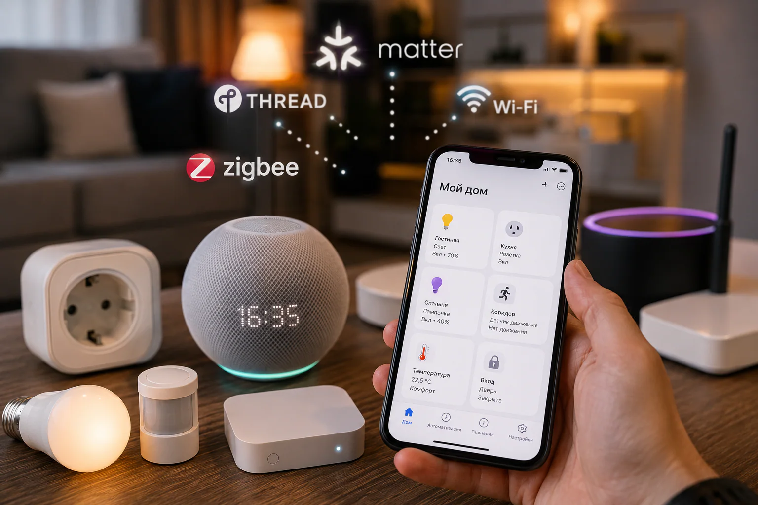 Matter, Thread и Zigbee в умном доме: почему одинаковые логотипы не гарантируют совместимость и что покупать в 2026 году