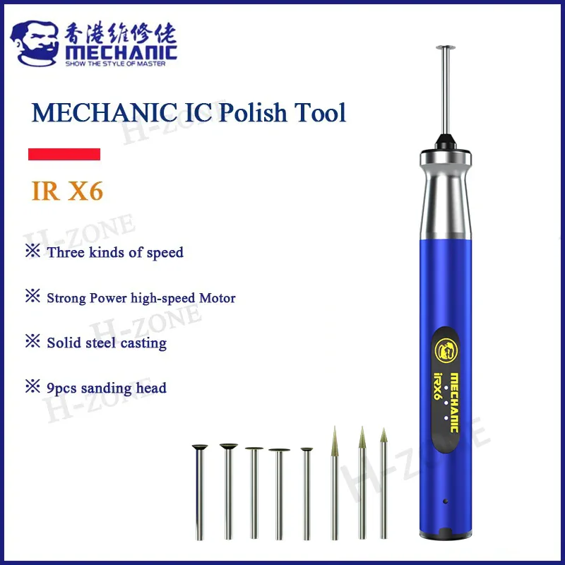 MECHANIC IR X6 — миниатюрная аккумуляторная шлифовальная ручка