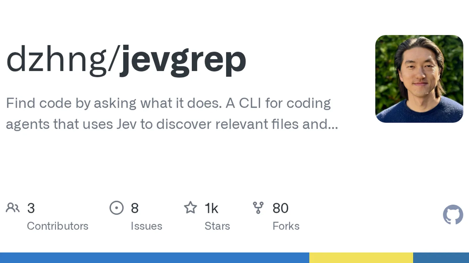 jevgrep ищет нужный код по описанию того, что он делает