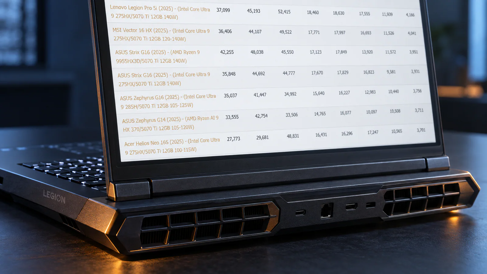 RTX 5070 Ti Laptop разогнали до 160 Вт, но прирост 16% пока не доказан