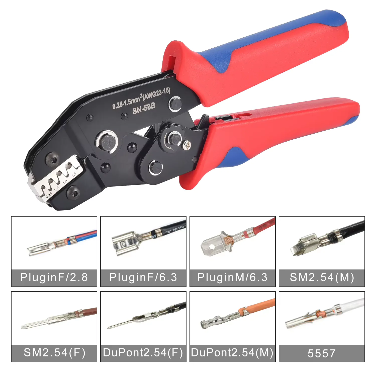 SN-58B для контактов Dupont, JST и Molex