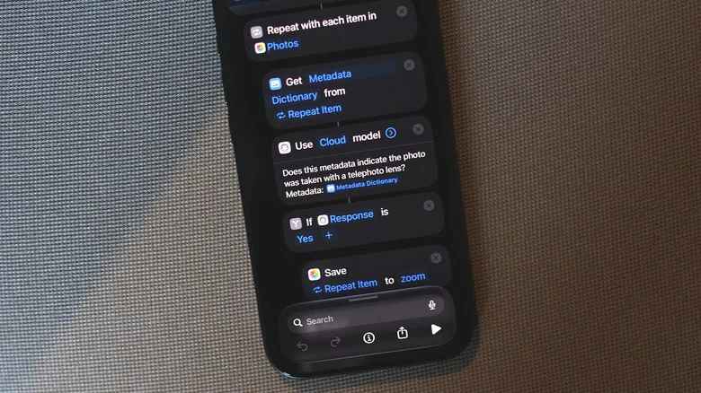 Редактирование ярлыка на iPhone.