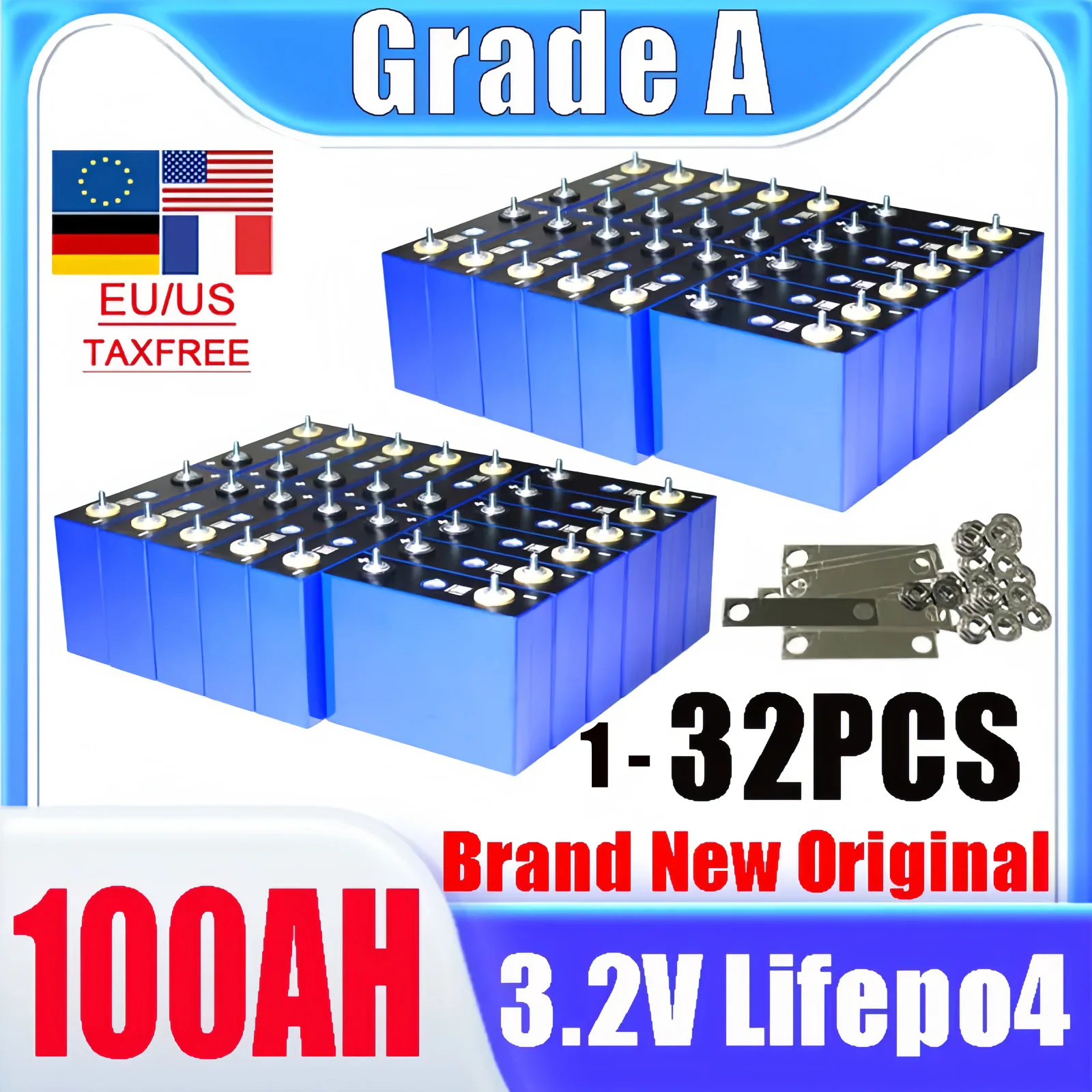 DIANKAISHOU LiFePO4 3,2 В — ячейки на 100 и 105 Ач