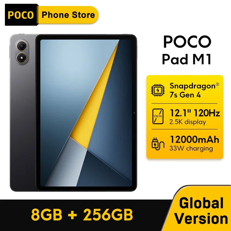 POCO Pad M1 — планшет с процессором Snapdragon 7s Gen 4