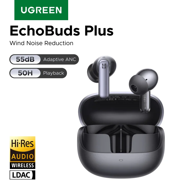 UGREEN EchoBuds Plus — беспроводные наушники с шумоподавлением