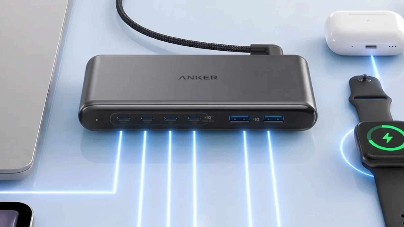 Anker выпустила плоскую зарядную станцию на 150 Вт и шесть портов
