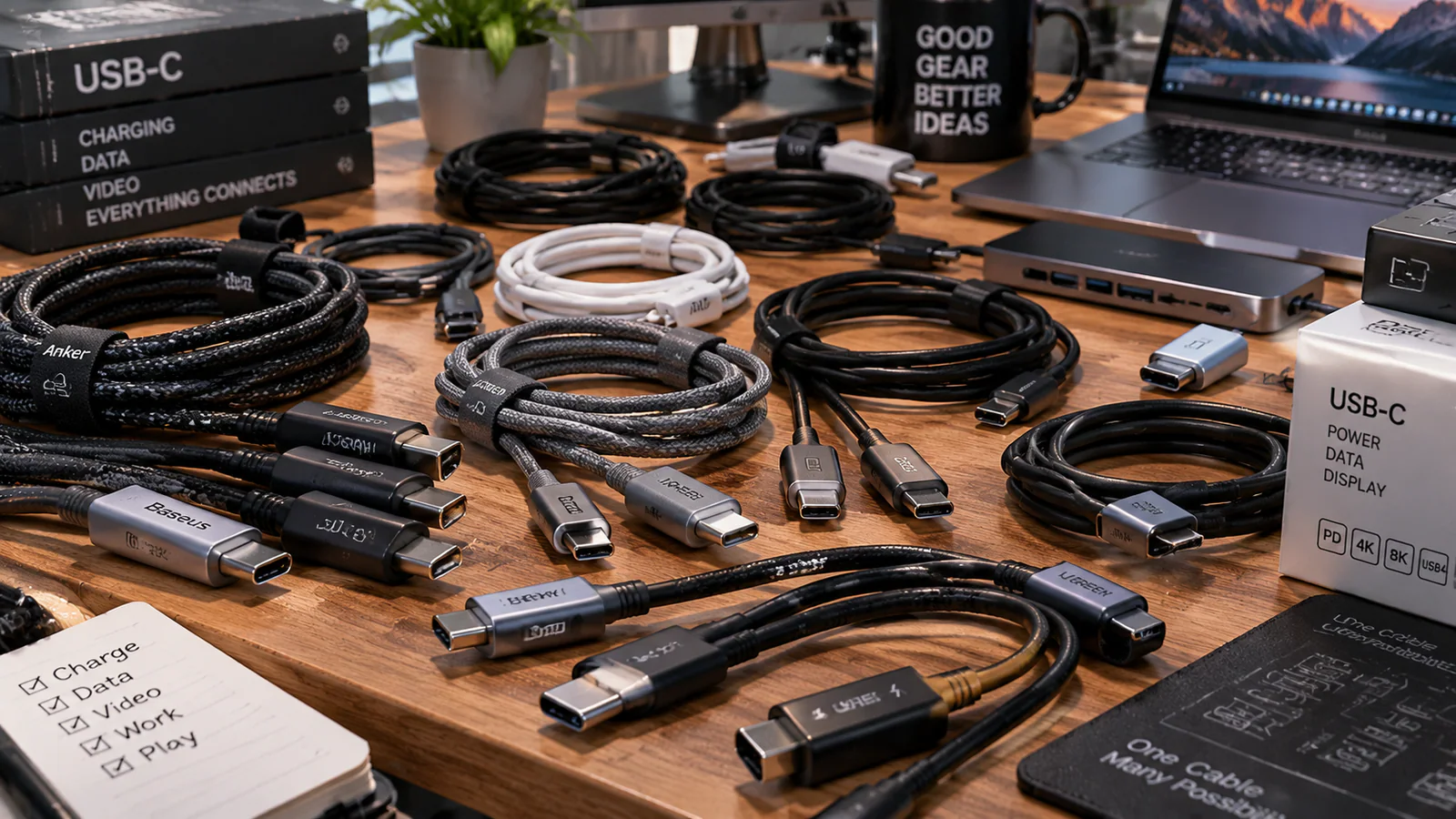Почему кабель USB-C на 240 Вт может передавать данные всего на 480 Мбит/с: как выбрать провод