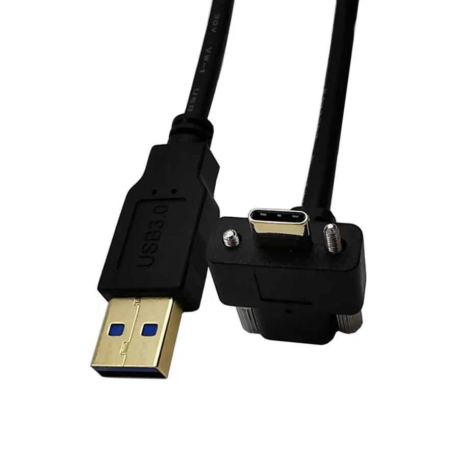 USB 3.1 Type-C — USB 3.0 — кабель с угловым штекером