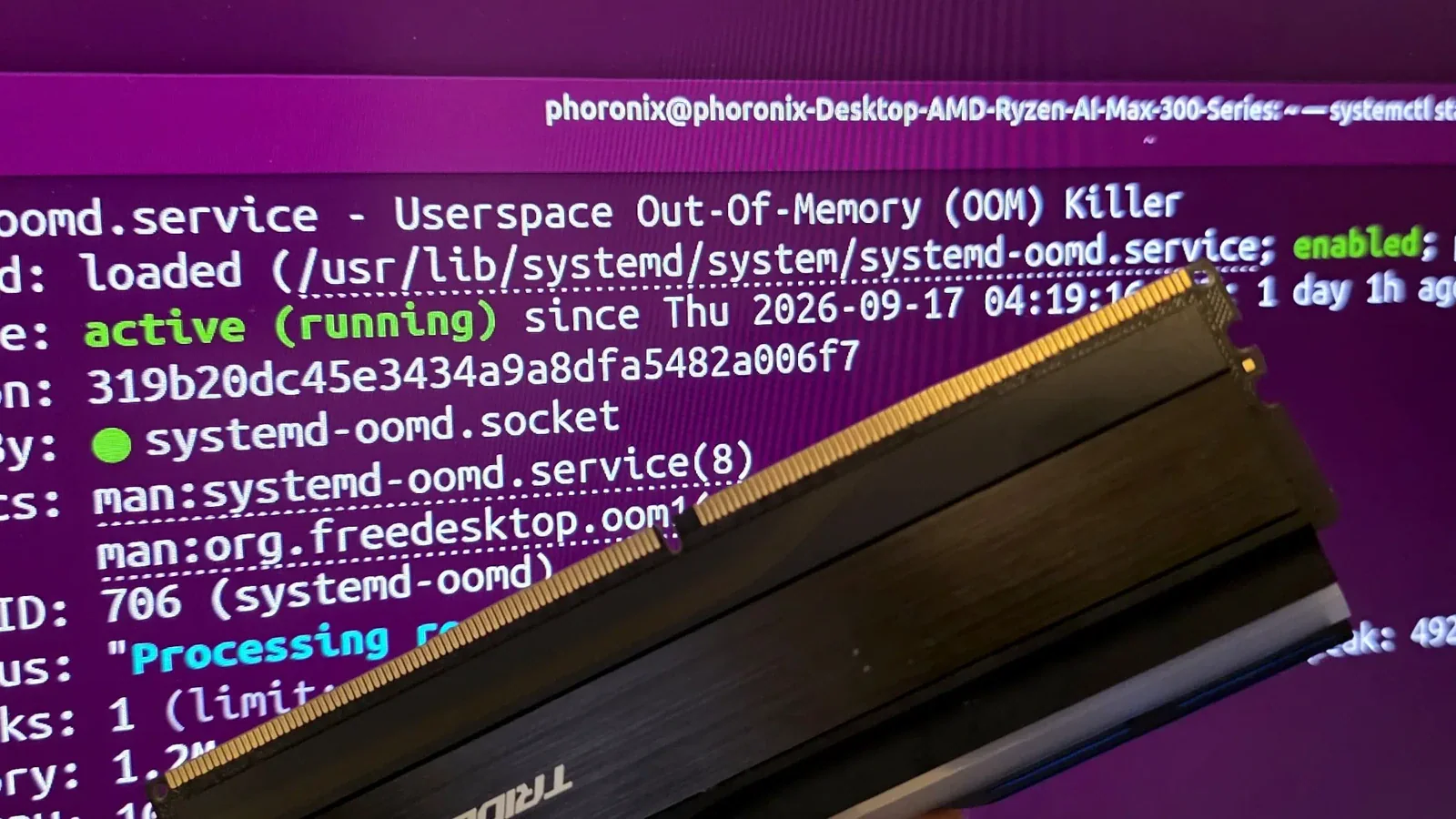 Ubuntu 26.10 будет реже терять весь рабочий стол из-за нехватки памяти