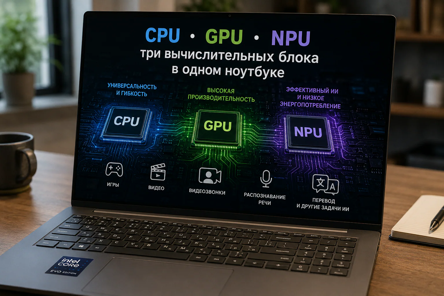 NPU в ноутбуке: что это такое, зачем он нужен и почему 50 TOPS не означают быстрый ИИ