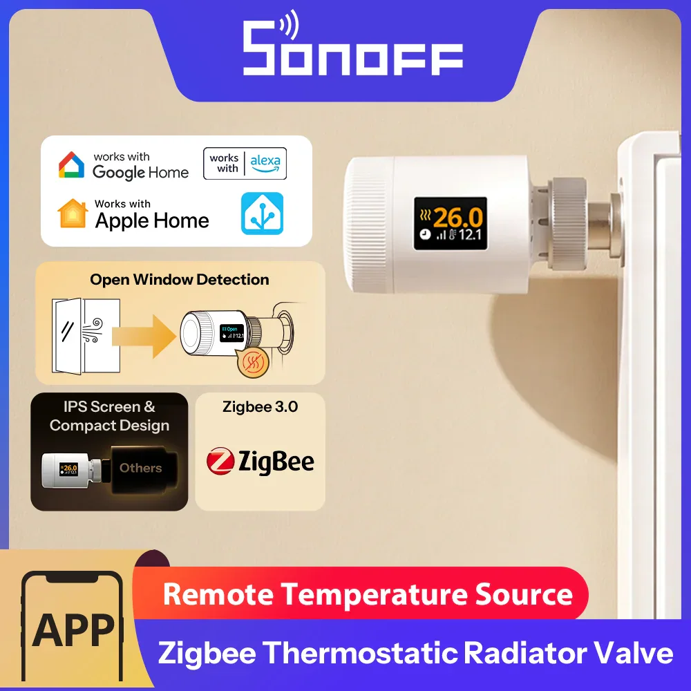 SONOFF Zigbee TRV Gen2 — термоголовка для радиатора отопления