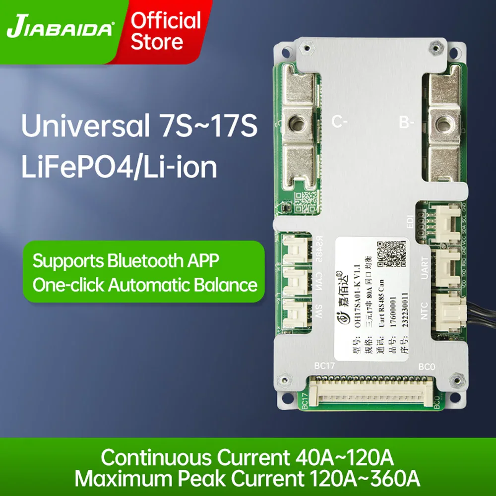 JBD OH17SA01 Smart BMS — интеллектуальная плата управления