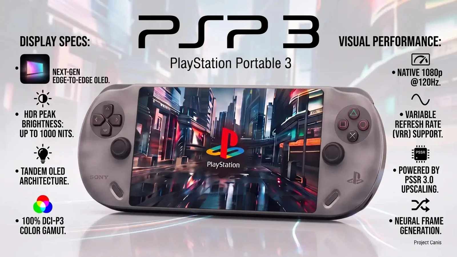 Портативной PS6 приписывают Tandem OLED на 120 Гц вместо экрана уровня PlayStation Portal