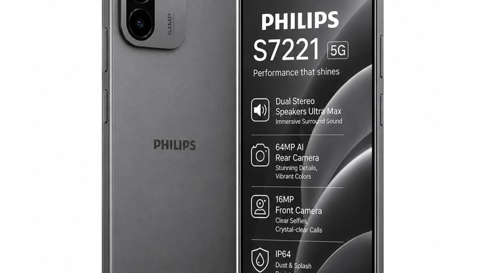Philips S7221 5G получил новый чип Unisoc, но экран остался компромиссом