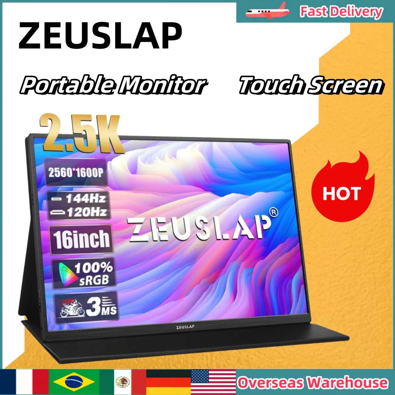 ZEUSLAP16"2.5KTouch144Hz