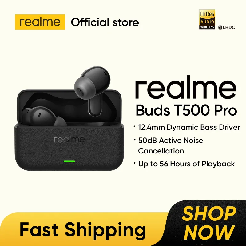 realme Buds T500 Pro — беспроводные наушники с шумоподавлением