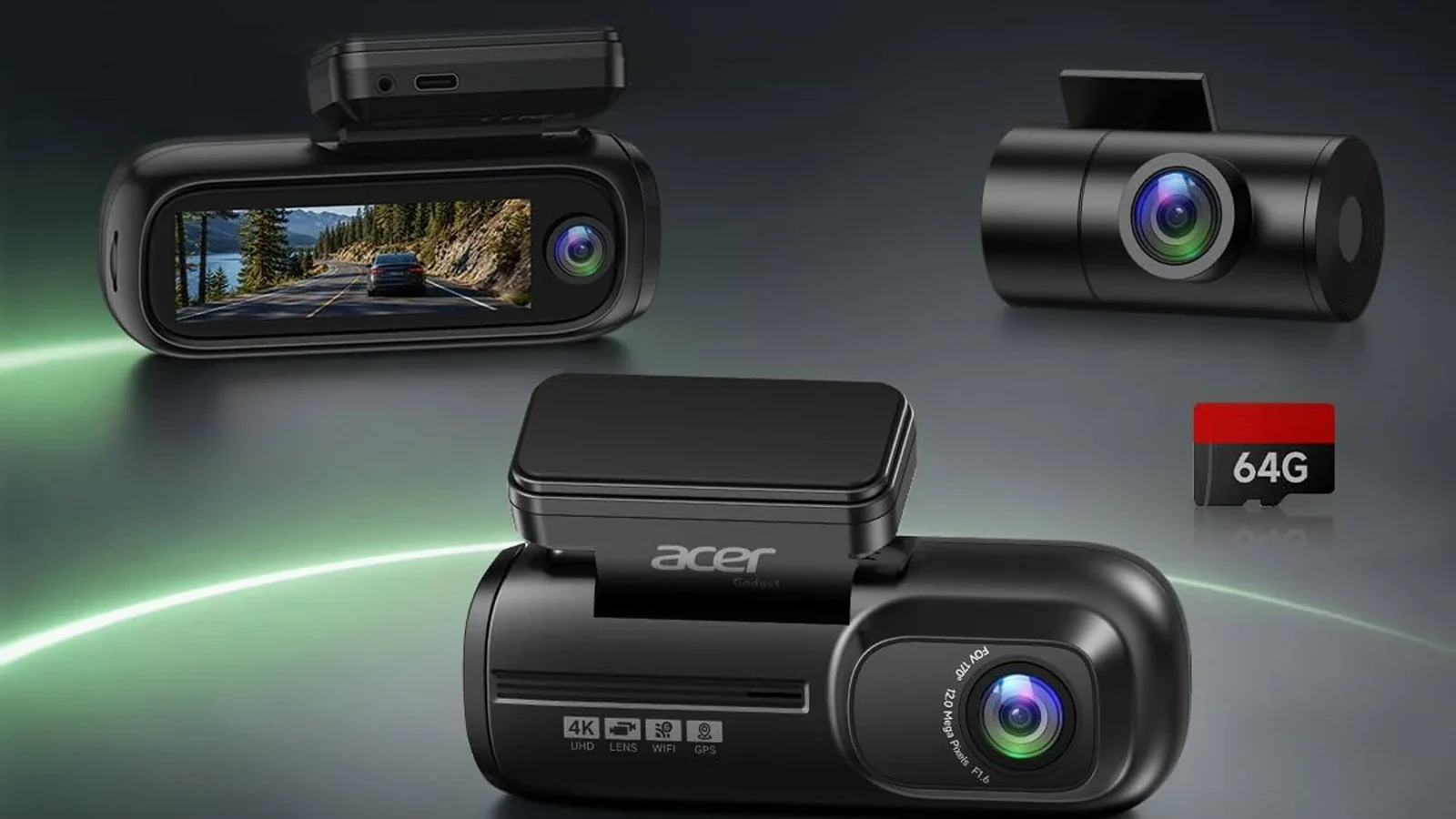 Acer Gadget 4K 3 Channel Dash Cam получила три камеры и цену $149,99