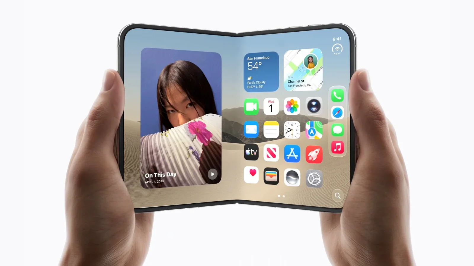 Apple показала первый складной iPhone Duo с новым форматом корпуса