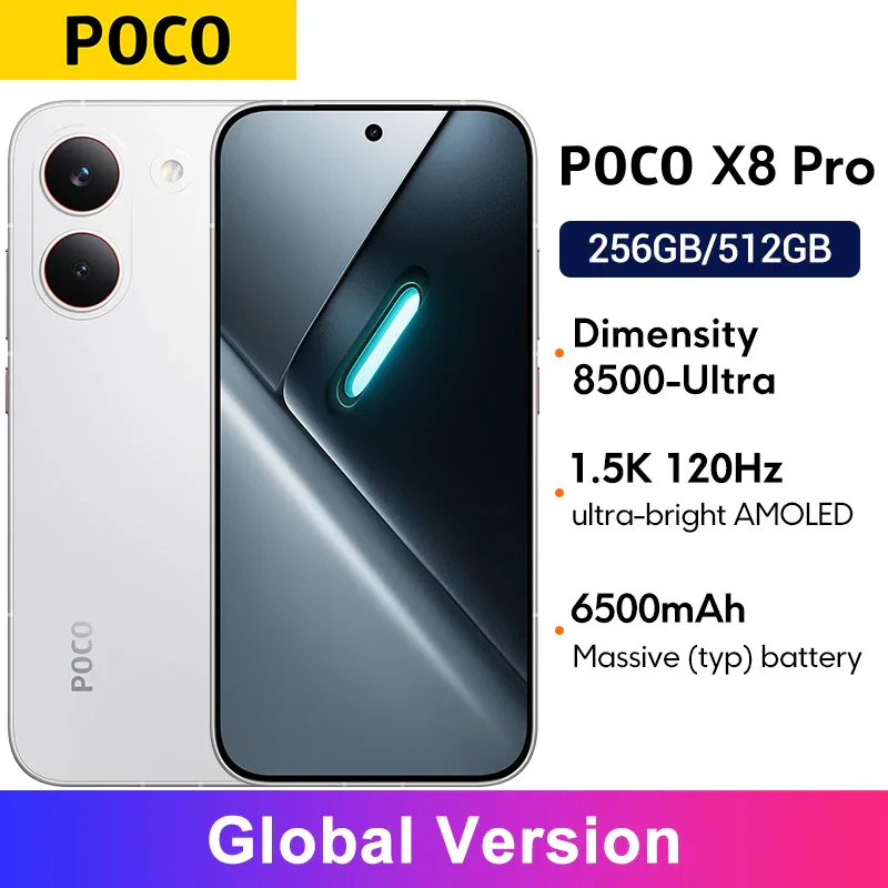 POCO X8 Pro — Dimensity 8500-Ultra и AMOLED 1,5K