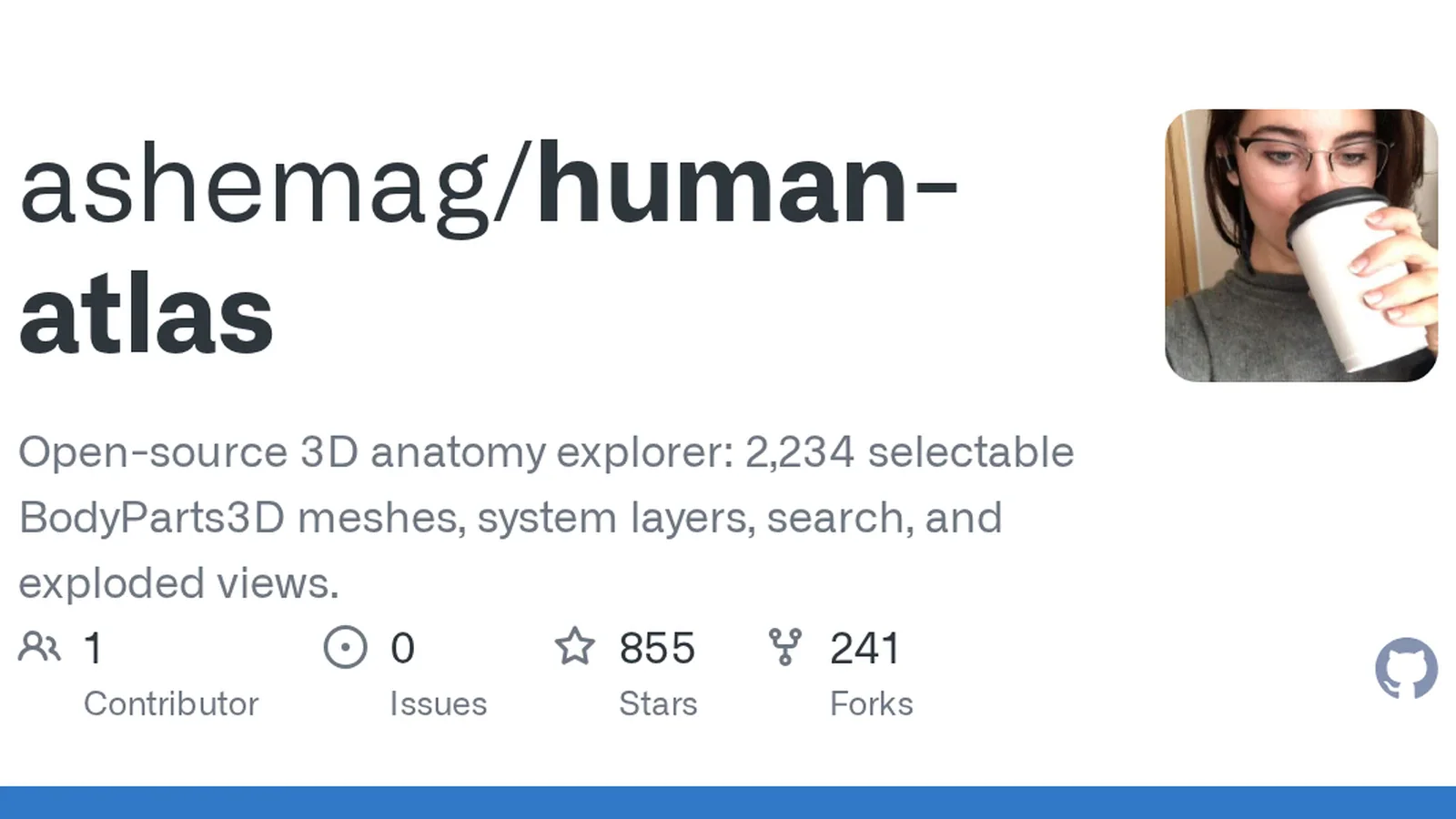 Human Atlas разбирает тело на 2234 части прямо в браузере