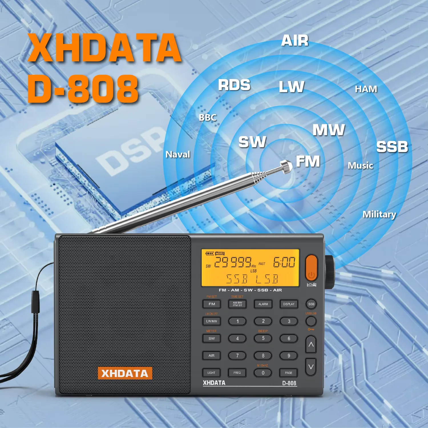 Радиоприемник XHDATA D-808