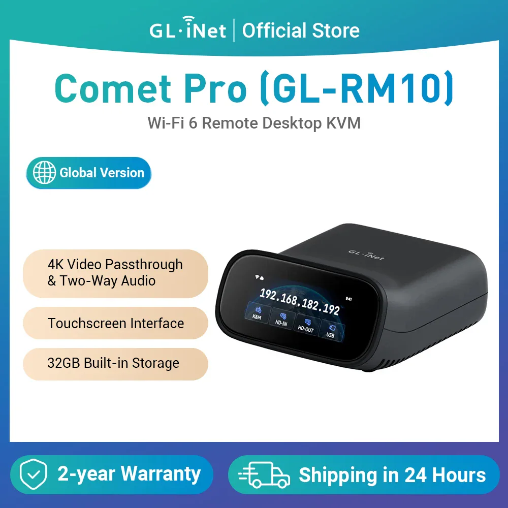 GL.iNet Comet Pro GL-RM10 — удаленный доступ к компьютеру даже при проблемах с системой