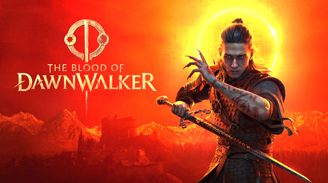 официальный промо-арт The Blood of Dawnwalker с Коэном, показывающий человеческую и вампирскую стороны героя.