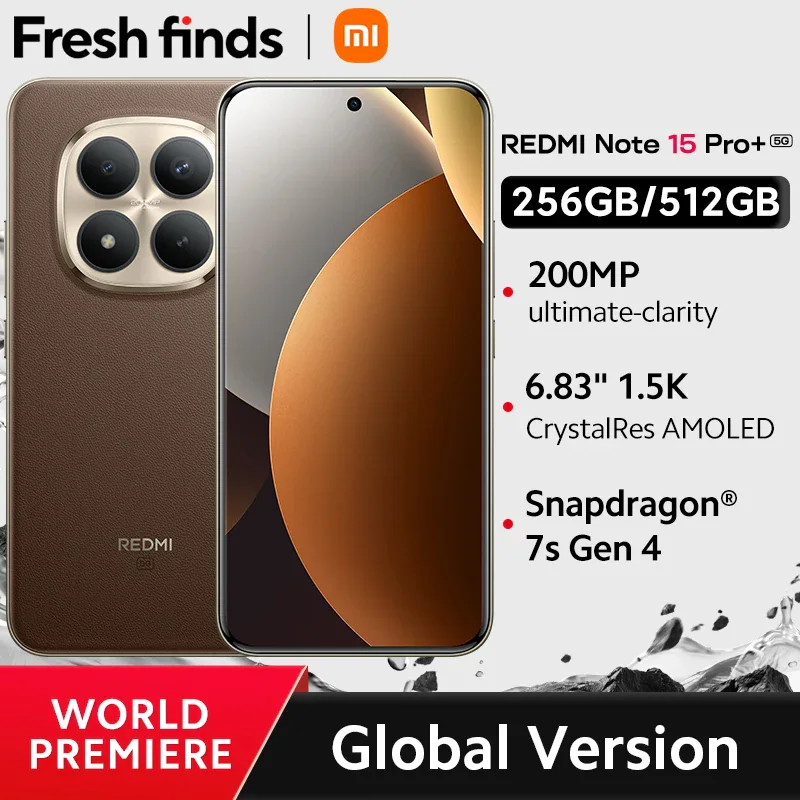 Xiaomi Redmi Note 15 Pro+ 5G — камера 200 Мп и Snapdragon 7s Gen 4