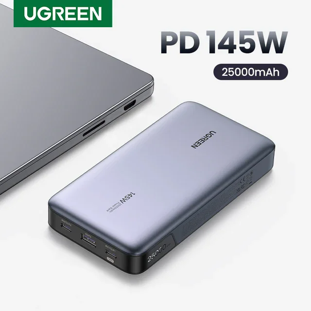 UGREEN145W:внешнийаккумулятордлятехники,которой20Втужемало