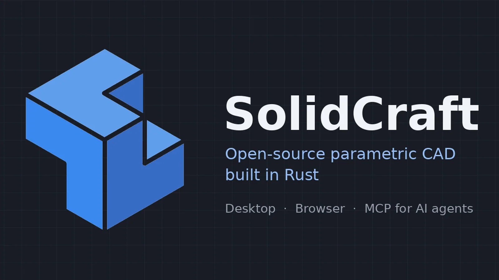 SolidCraft позволяет создавать 3D-модели вручную и через ИИ-агентов