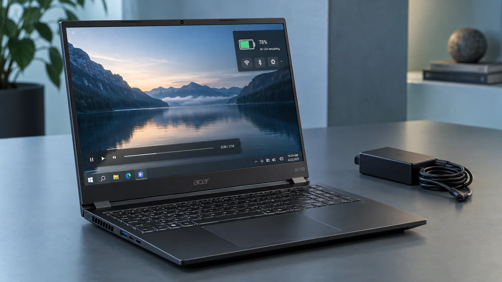 Acer Nitro V 16S AI обещает 20 часов без розетки, но эта цифра требует пояснения