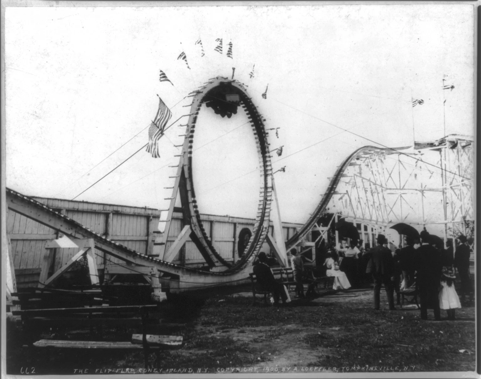 Flip Flap Railway на Кони-Айленде, 1900 год.