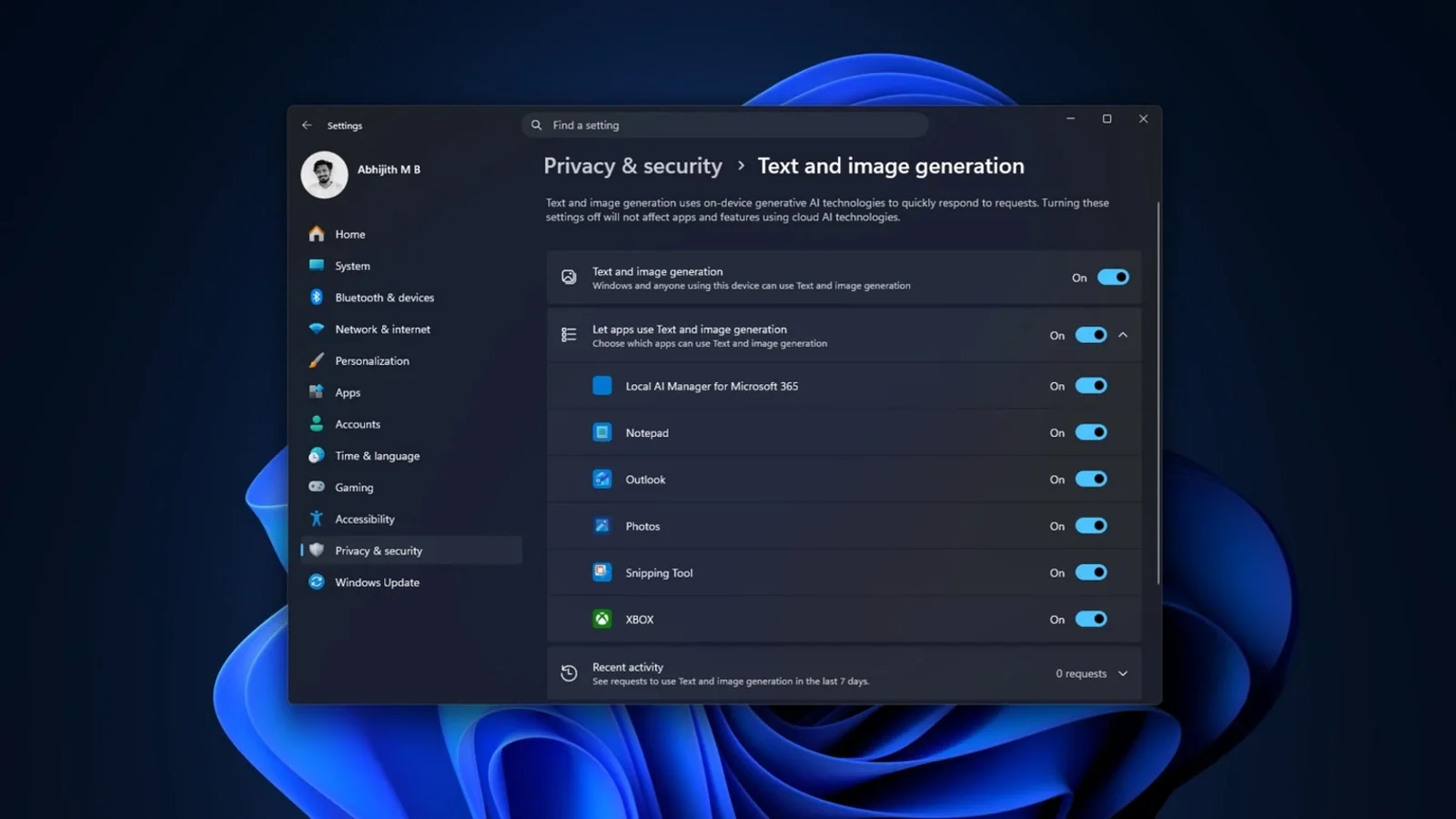 Windows 11: список ИИ-приложений в настройках не означает фоновую нагрузку