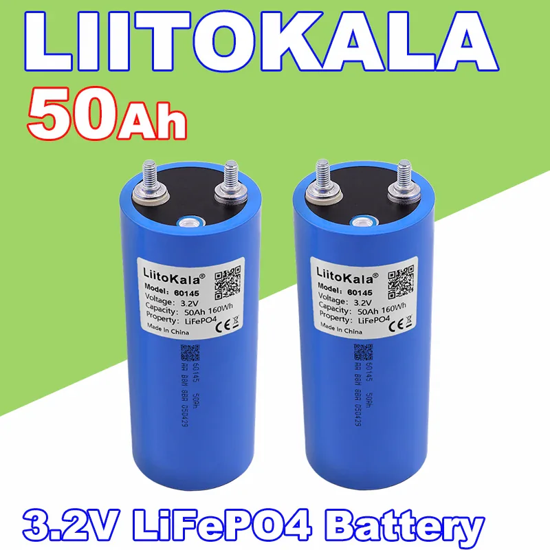 LiitoKala LiFePO4 — аккумуляторные ячейки на 20, 25 и 50 Ач