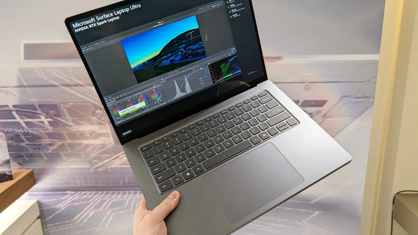 Прототип Surface Laptop Ultra спотыкается о драйверы RTX Spark