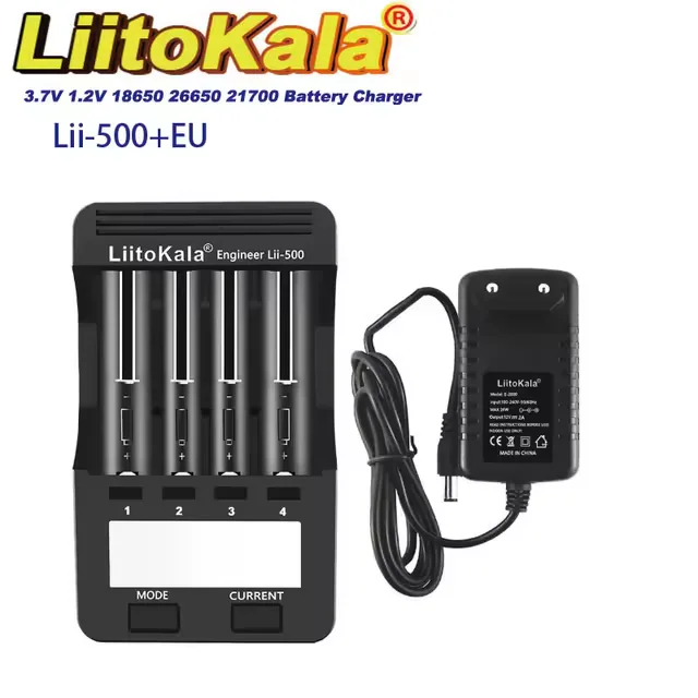 LiitoKalaLii-500:зарядникдля18650иNi-MHвместобезымянногоадаптера
