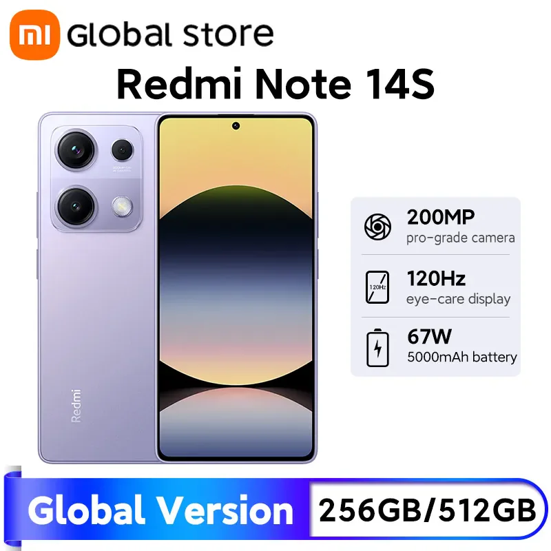 Xiaomi Redmi Note 14S — камера 200 Мп и зарядка 67 Вт
