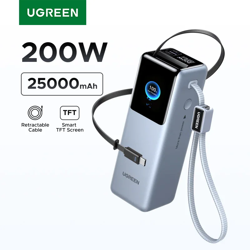 UGREEN Nexode 200W — внешний аккумулятор для ноутбука