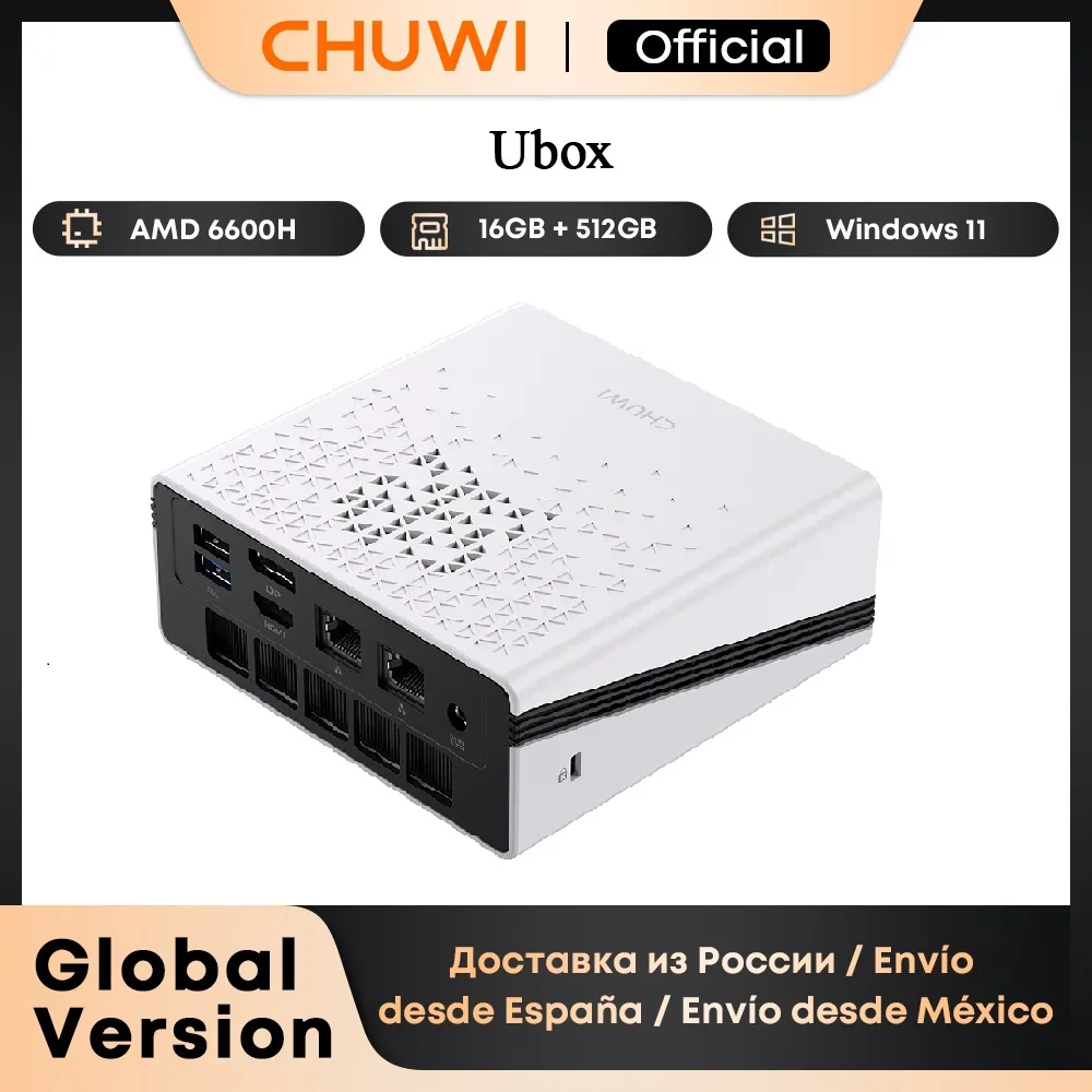 CHUWI UBox — мини-ПК с процессором AMD Ryzen 5 6600H